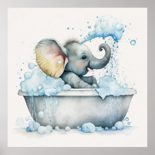 Baby Animal for Nursery, Cute Elephant poster