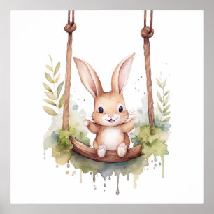 Baby Animal Prints for Nursery, Safari poster