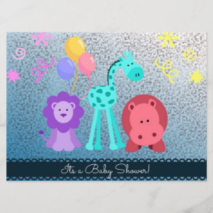 Baby Animal Shower Invite