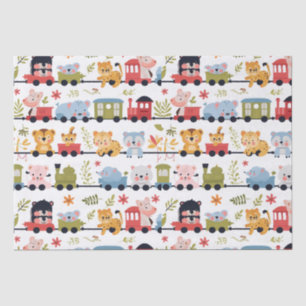 Baby Animal Train Tissue Paper