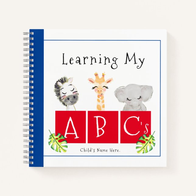 Baby Animals ABC Spiral Notebook (Front)