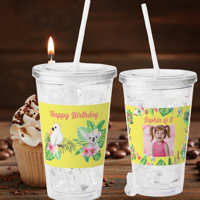 Baby Animals Acrylic Tumbler Kids Birthday Gift  (Creator Uploaded)