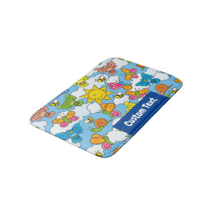Baby Animals Background Bath Mat