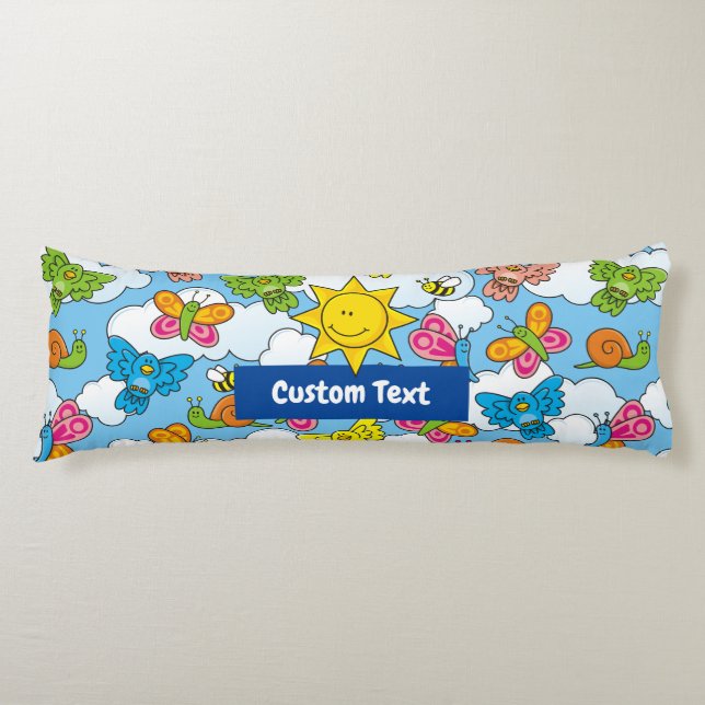 Baby Animals Background Body Pillow (Front)