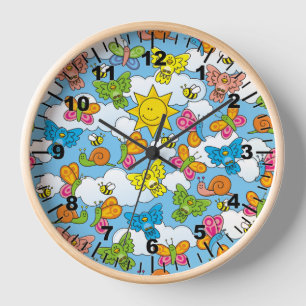 Baby Animals Background Clock