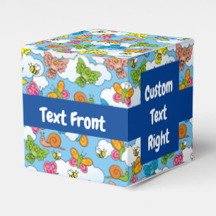 Baby Animals Background Favor Box
