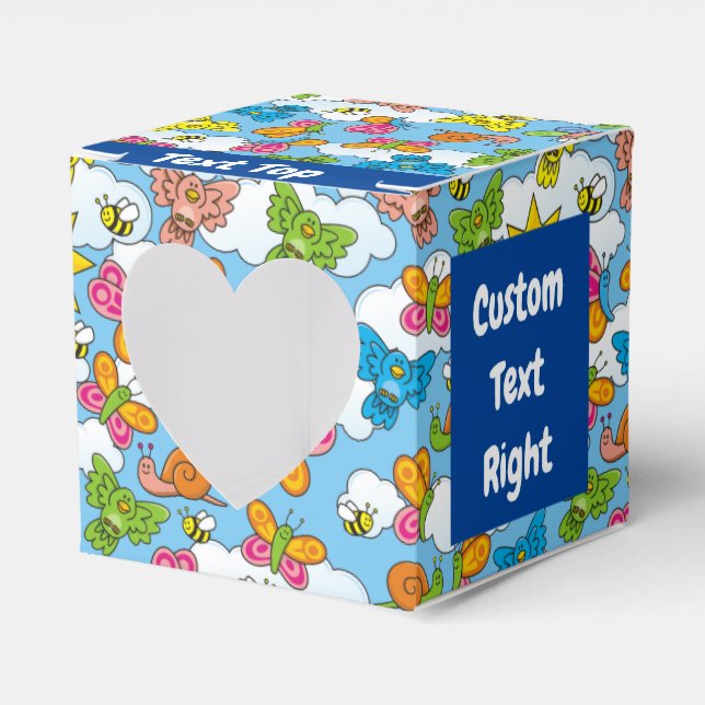 Baby Animals Background Favor Box (Front Side)