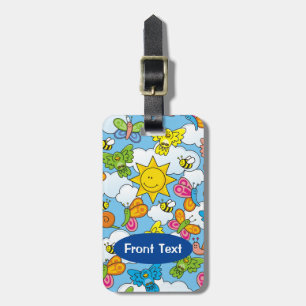 Baby Animals Background Luggage Tag