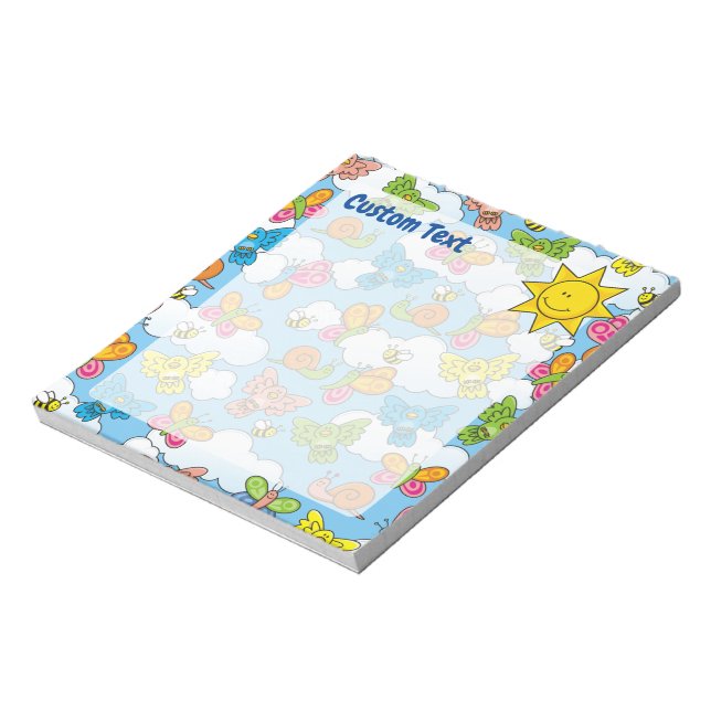 Baby Animals Background Notepad (Rotated)