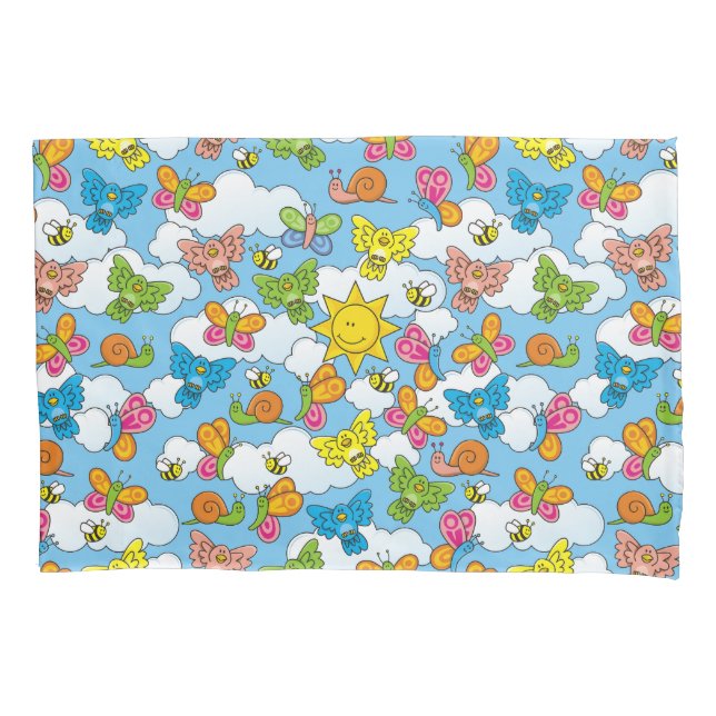 Baby Animals Background Pillowcase (Front)