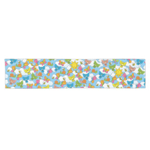 Baby Animals Background Short Table Runner