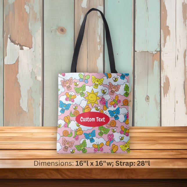 Baby Animals Background Tote Bag (Creator Uploaded)