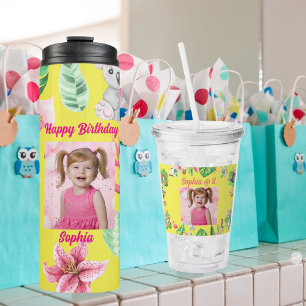 Baby Animals Kids Photo Tumbler Gifts for Birthday