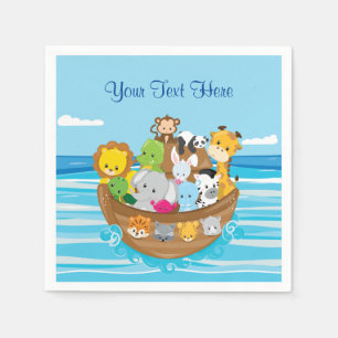 Baby Animals   Noah's Ark   Personalized Napkin