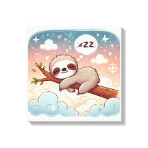 Baby Animals - Sleeping Sloth Nursery Wall Art