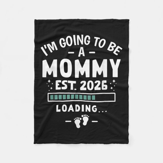 Baby Announcement 1st Time Mom I’m Going To Be A M Fleece Blanket (Front)