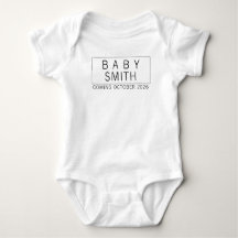 Baby Announcement Bodysuit