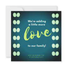 Baby announcement card