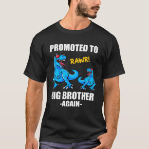 Baby Announcement Dinosaur Promoted To Big Brothe T-Shirt