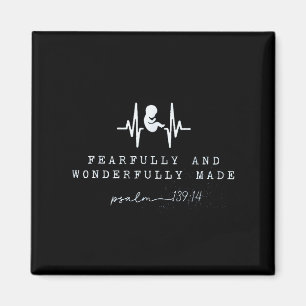 Baby Announcement Fearfully And Wonderfully Made,  Magnet