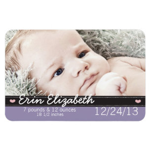 Baby Announcement Magnet