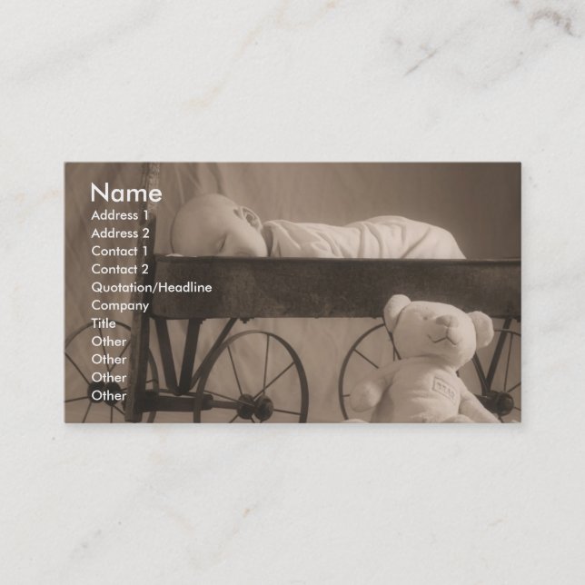 Baby Announcement or Business (Front)