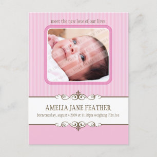 BABY ANNOUNCEMENT :: preciousness 1 Postcard