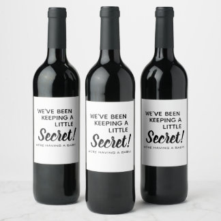 Baby Announcement Pregnancy Announcement Wine Label