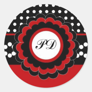 Baby Announcement Stickers :: Polk A Dot 2