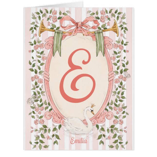 Baby Announcement - Swan Princess (Front)