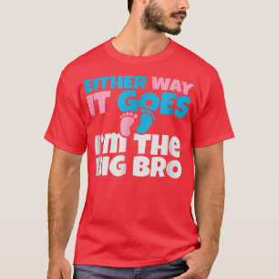 Baby Announcement to Big Brother , Gender Reveal  T-Shirt