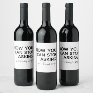 Baby Announcement Wine Labels, Bundle of Joy Wine Label
