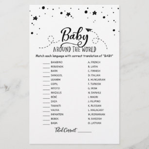 Baby Around the World with Answers Baby Shower