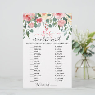 Baby Around the World with Answers Baby Shower