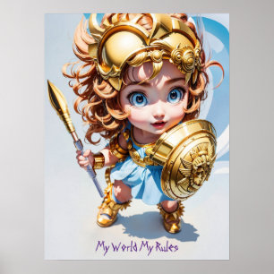 Baby Athena "My World My Rules" Poster