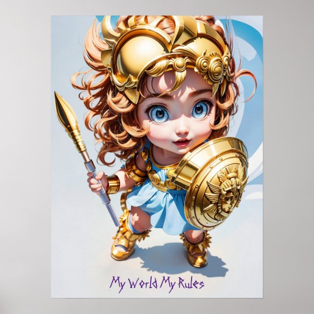 Baby Athena "My World My Rules" Poster (Front)