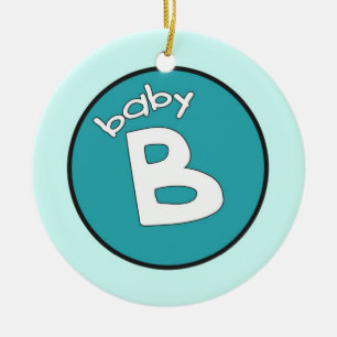 "Baby B" Personalized Ornament for Multiples