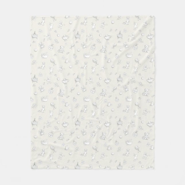 Baby background fleece blanket (Front)