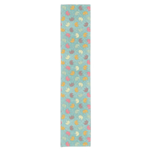 baby background short table runner