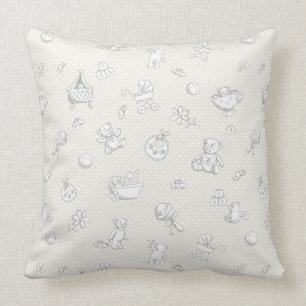 Baby background throw pillow