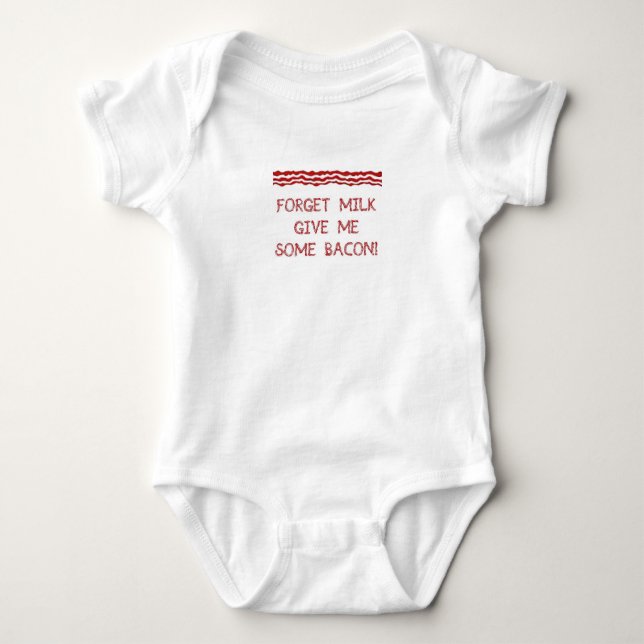 Baby Bacon Onsie Bodysuit (Front)