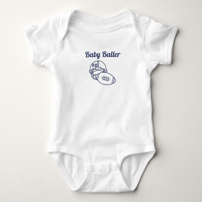 Baby Baller bodysuit Tshirt (Front)