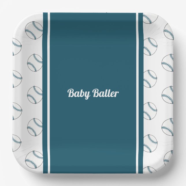 Baby Baller paper plate (Front)