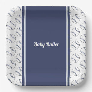 Baby Baller paper plate