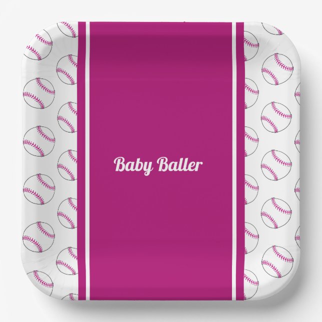 Baby Baller paper plate (Front)