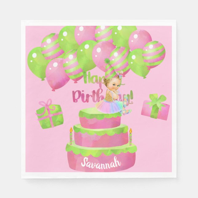 baby ballerina napkin (Front)