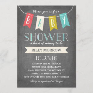 Baby Banner   Baby Shower Invitation