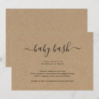 Baby Bash Baby Shower Invitation