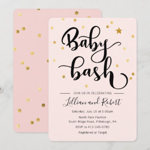 Baby Bash Couples Baby shower invitation