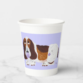 Baby Basset Hound  Paper Cups